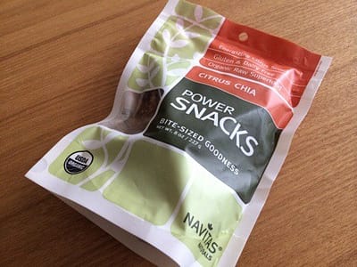 iherbチアシード入りの低カロリーお菓子 Navitas Naturals Power Snacks Citrus Chia