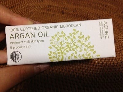 モロッカンアルガンオイル：Acure Organics Moroccan Argan Oil
