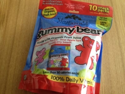 フルーツグミ：Yummy Earth Organics Gummy Bears